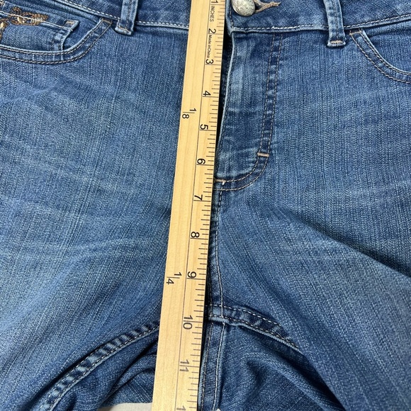 Riders By Lee Midrise Bootcut Jeans Womens Size 12P Embroidered Pockets B-5 - Picture 8 of 11